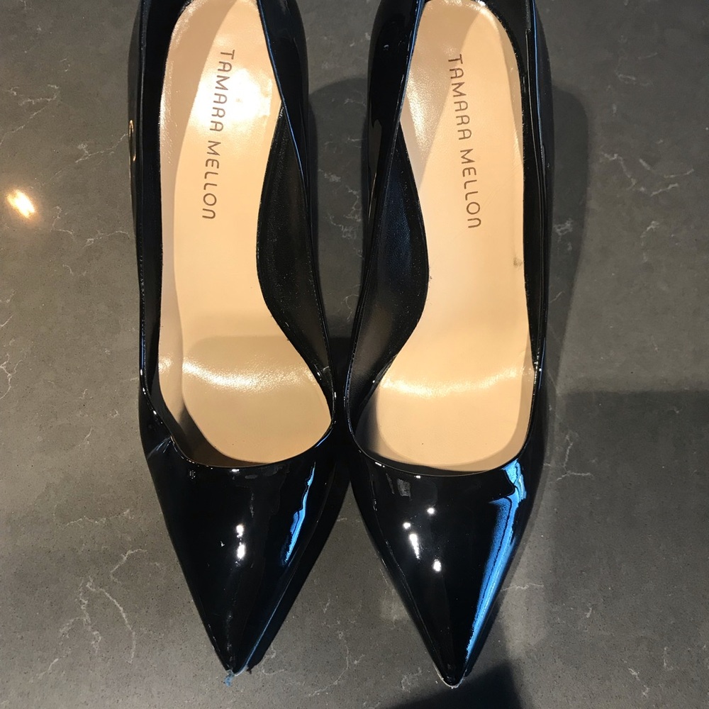 💣 Tamara Mellon Rebel 105 black patent leather 👠
